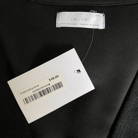 OAK & FORT | Women's Black Vest - Picture 3 of 3